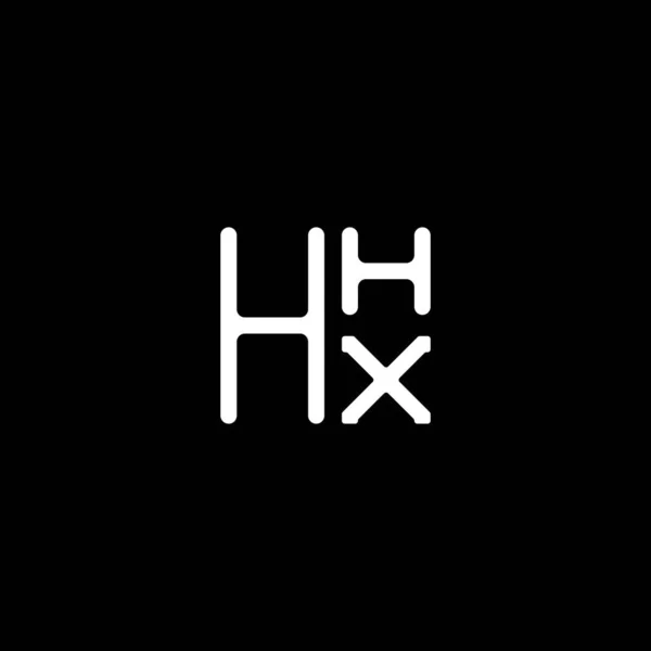 Hhx字母标识矢量设计 Hhx简单而现代的标识 Hhx豪华字母表设计 — 图库矢量图片