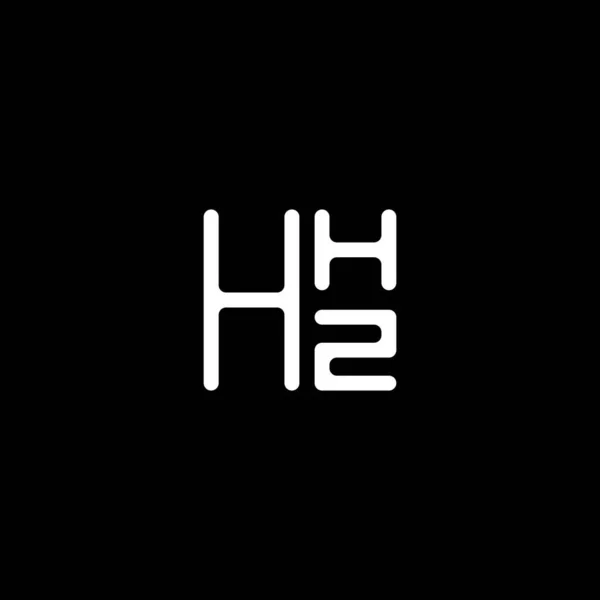 Hhz 디자인 Hhz 간단하고 현대적인 Hhz 호화스러운 알파벳 디자인 — 스톡 벡터