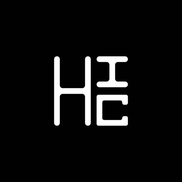 Hic Літери Логотипу Векторний Дизайн Hic Простий Сучасний Логотип Hic — стоковий вектор