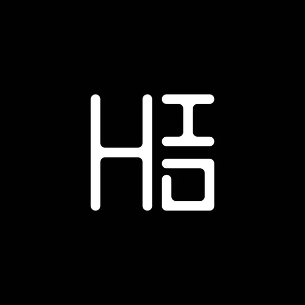 Hid Letter Logo Vector Design Hid Simple Modern Logo Hid — Stock Vector