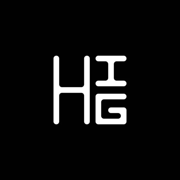 Hig Letter Logo Vector Design Hig Simple Modern Logo Hig — Stock Vector