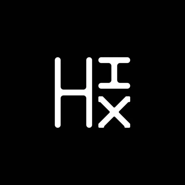 Diseño Del Vector Del Logotipo Letra Hix Logotipo Simple Moderno — Archivo Imágenes Vectoriales