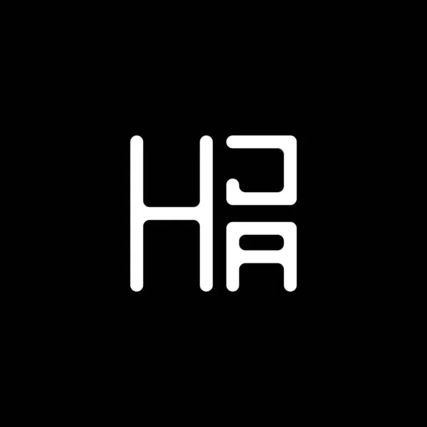 Hjaレターロゴベクターデザイン Hjaシンプルでモダンなロゴ Hja 豪華なアルファベットデザイン — ストックベクタ