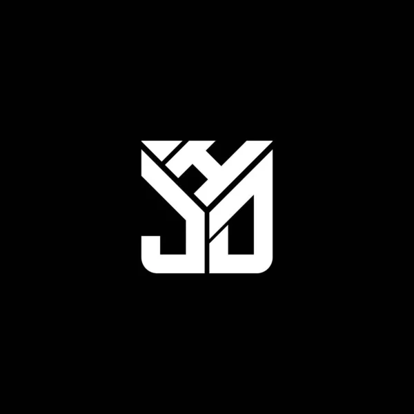 Hjd Літери Логотипу Векторний Дизайн Hjd Простий Сучасний Логотип Hjd — стоковий вектор