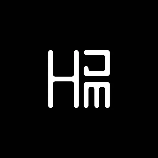 Hjm Letter Logo Vektordesign Hjm Einfaches Und Modernes Logo Luxuriöses — Stockvektor