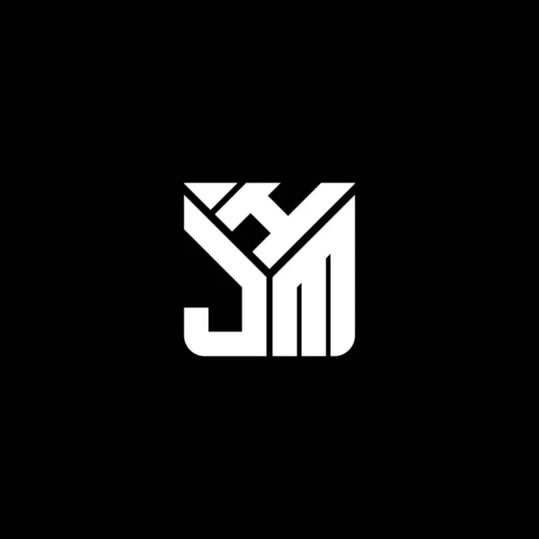 Hjm Lettre Logo Vectoriel Design Hjm Logo Simple Moderne Hjm — Image vectorielle