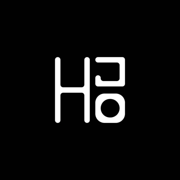 Hjo Brev Logo Vektor Design Hjo Enkel Moderne Logo Hjo – Stock-vektor