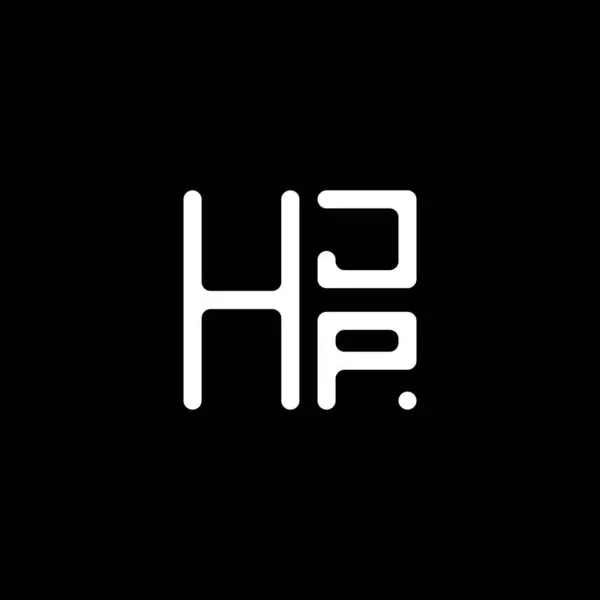 Hjp Lettre Logo Vectoriel Design Hjp Logo Simple Moderne Hjp — Image vectorielle