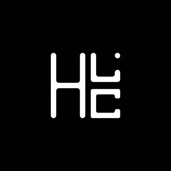 Hlc Harfli Logo Vektör Tasarımı Basit Modern Hlc Logosu Hlc — Stok Vektör