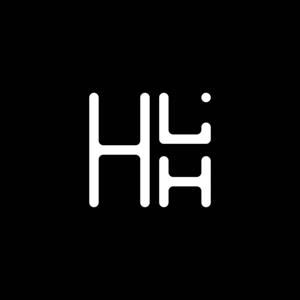 Hlh Brev Logo Vektor Design Hlh Enkel Moderne Logo Hlh – stockvektor