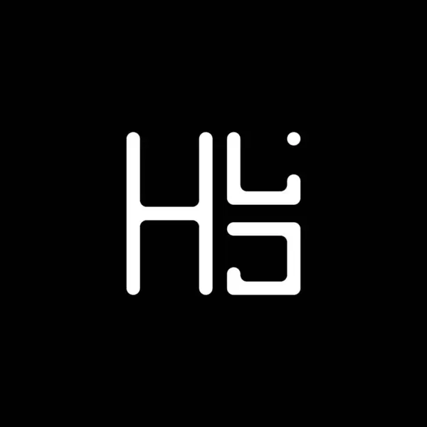 Hlj Letter Logo Vector Design Hlj Simple Modern Logo Hlj — Stock Vector