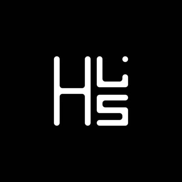 Hls Літери Логотипу Векторний Дизайн Hls Простий Сучасний Логотип Hls — стоковий вектор