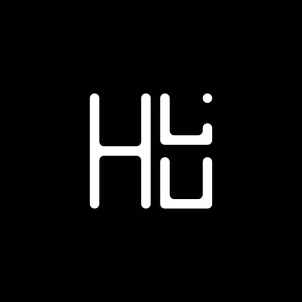 Diseño Del Vector Del Logotipo Letra Hlu Logotipo Simple Moderno — Vector de stock
