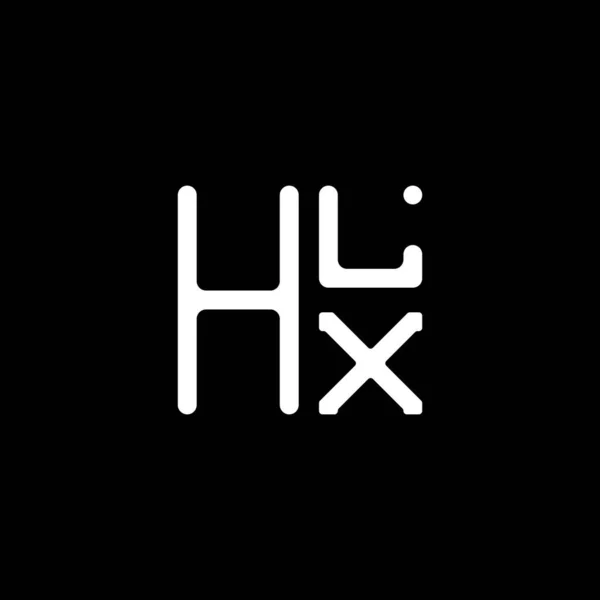 Hlx字母标识矢量设计 Hlx简单而现代的标识 Hlx豪华字母表设计 — 图库矢量图片