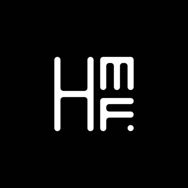 Hmf Letter Logo Vektordesign Hmf Einfaches Und Modernes Logo Luxuriöses — Stockvektor