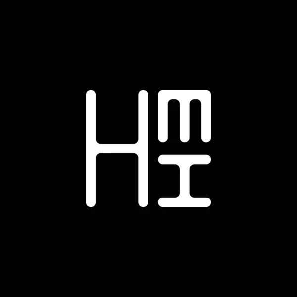 Hmi字母标志矢量设计 Hmi简单而现代的标志 Hmi豪华字母设计 — 图库矢量图片