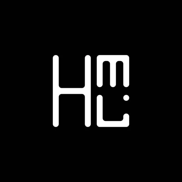 Hml Літери Логотипу Векторний Дизайн Hml Простий Сучасний Логотип Hml — стоковий вектор