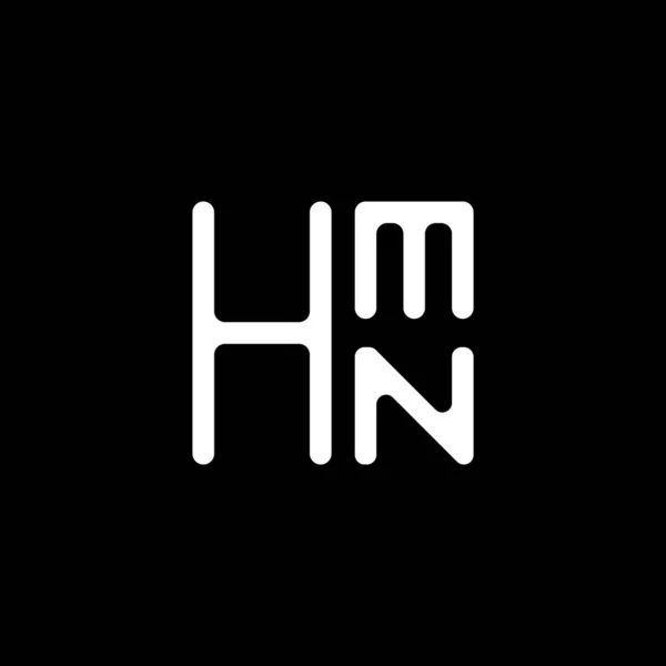 Hmn字母标识矢量设计 Hmn简单而现代的标识 Hmn豪华字母设计 — 图库矢量图片