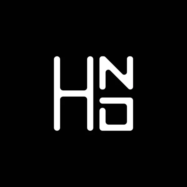 Hnd Letter Logo Vector Design Hnd Simple Modern Logo Hnd — Stock Vector