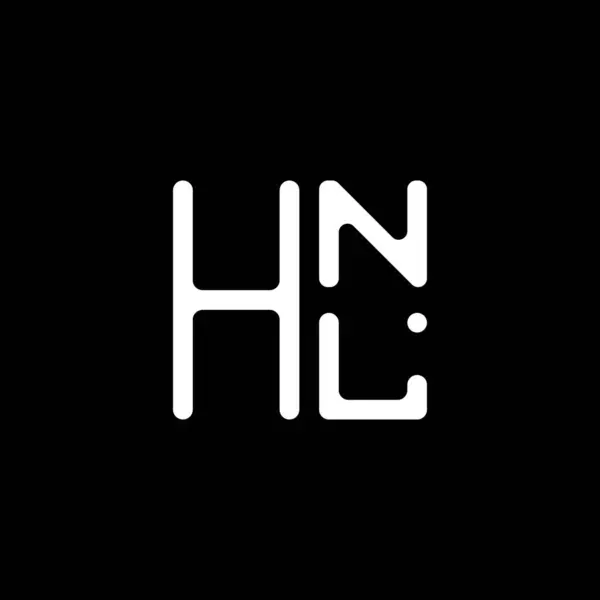 Hnl Dopis Logo Vektor Design Hnl Jednoduché Moderní Logo Luxusní — Stockový vektor