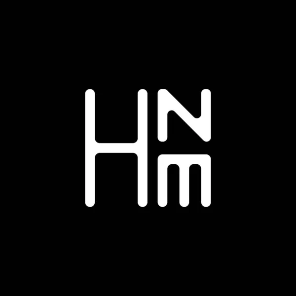 Hnm Letter Logo Vector Design Hnm Simple Modern Logo Hnm — Stock Vector