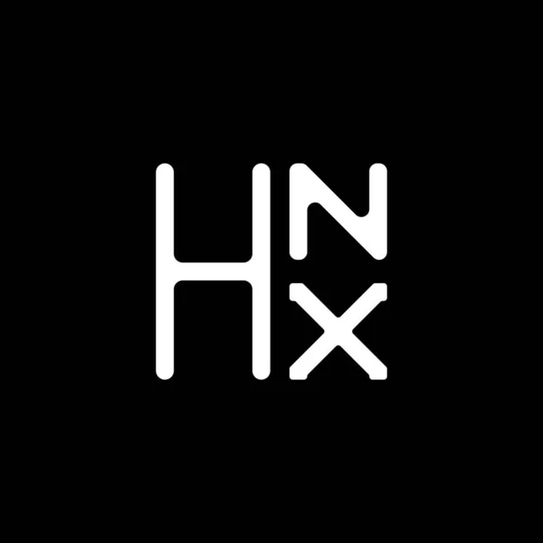 Design Vettoriale Del Logo Della Lettera Hnx Logo Semplice Moderno — Vettoriale Stock