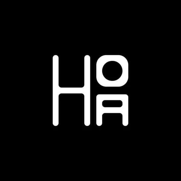 Векторний Дизайн Літер Hoa Простий Сучасний Логотип Hoa Hoa Розкішний — стоковий вектор