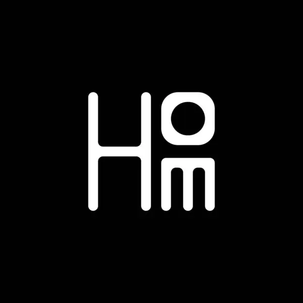 Hom Літери Логотипу Векторний Дизайн Hom Простий Сучасний Логотип Hom — стоковий вектор