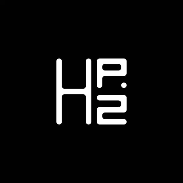 Hpz Harfli Logo Vektör Tasarımı Hpz Basit Modern Logo Hpz — Stok Vektör
