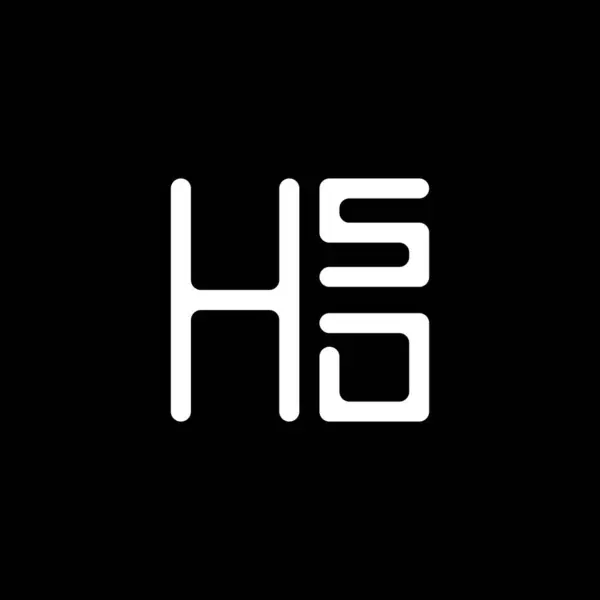 Hsd Letter Logo Vektor Design Hsd Einfaches Und Modernes Logo — Stockvektor