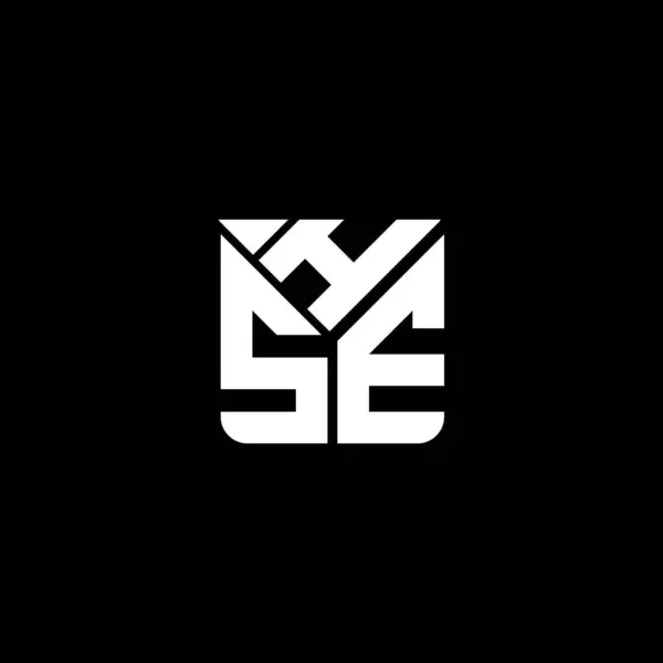 Векторний Дизайн Літер Hse Простий Сучасний Логотип Hse Hse Розкішний — стоковий вектор