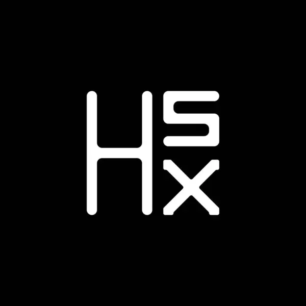 Diseño Del Vector Del Logotipo Letra Hsx Logotipo Simple Moderno — Archivo Imágenes Vectoriales