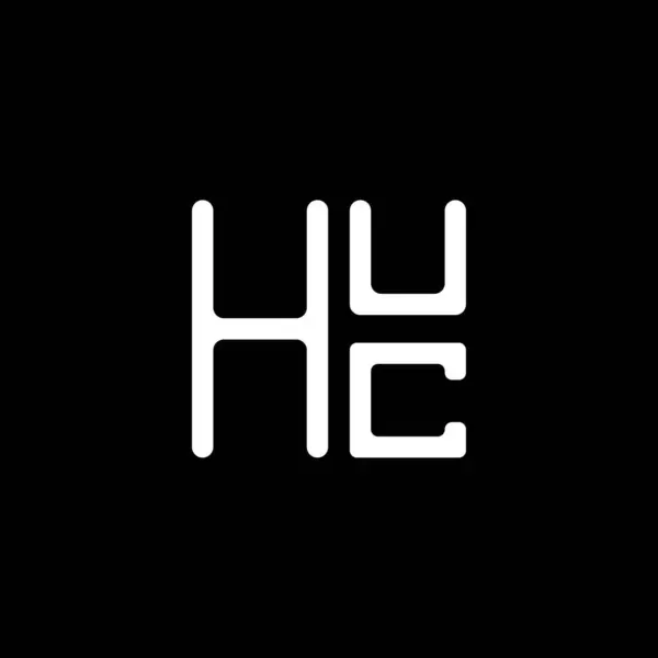 Projeto Vetor Logotipo Letra Huc Logotipo Simples Moderno Huc Projeto —  Vetores de Stock