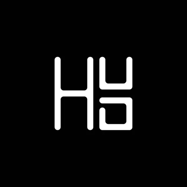 Huc Letter Logo Vektor Design Huc Einfaches Und Modernes Logo — Stockvektor