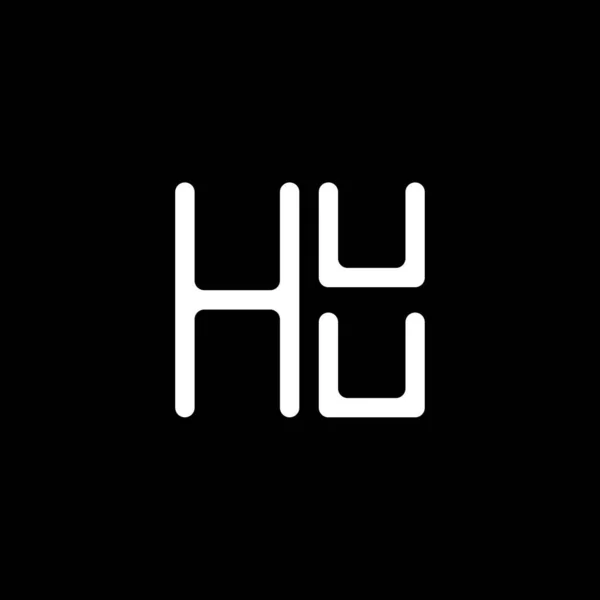 Векторний Дизайн Літер Гуу Простий Сучасний Логотип Гуу Huu Розкішний — стоковий вектор