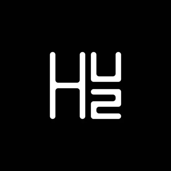Huz Brev Logo Vektor Design Huz Enkel Moderne Logo Huz – stockvektor