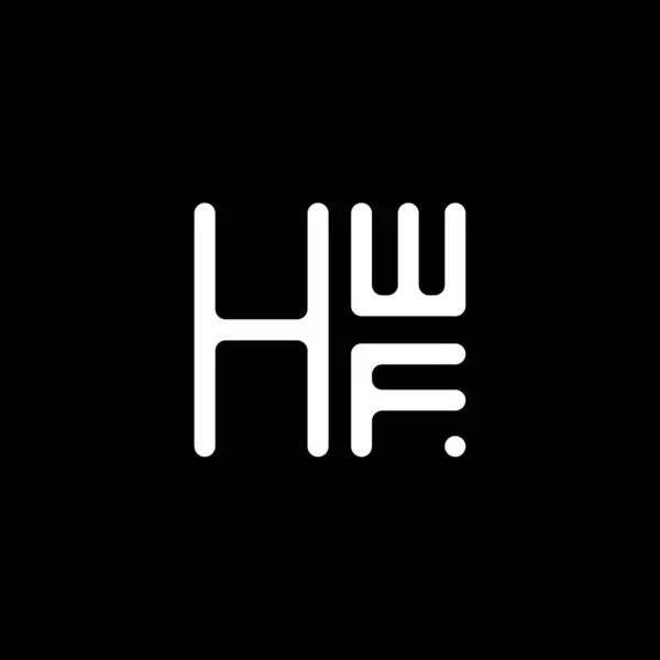 Diseño Del Vector Del Logotipo Letra Hwf Logotipo Simple Moderno — Archivo Imágenes Vectoriales