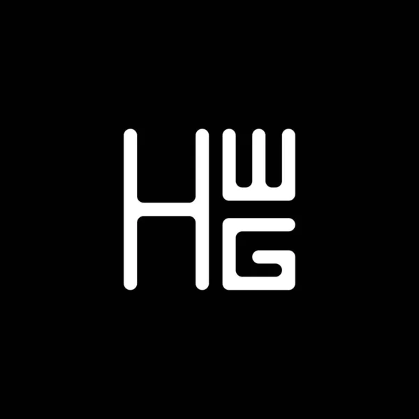 Hwg Letter Logo Vector Design Hwg Simple Modern Logo Hwg — Stock Vector