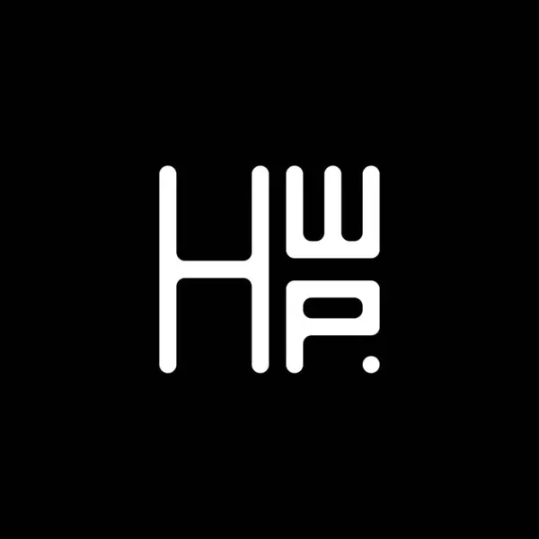 Logo Hwp Wektor Projektu Litery Hwp Proste Nowoczesne Logo Hwp — Wektor stockowy