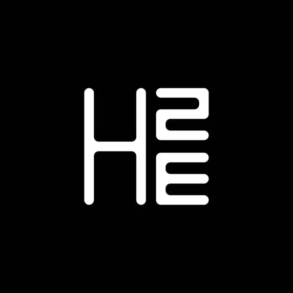 Hze字母标识矢量设计 Hze简单而现代的标识 Hze豪华字母设计 — 图库矢量图片