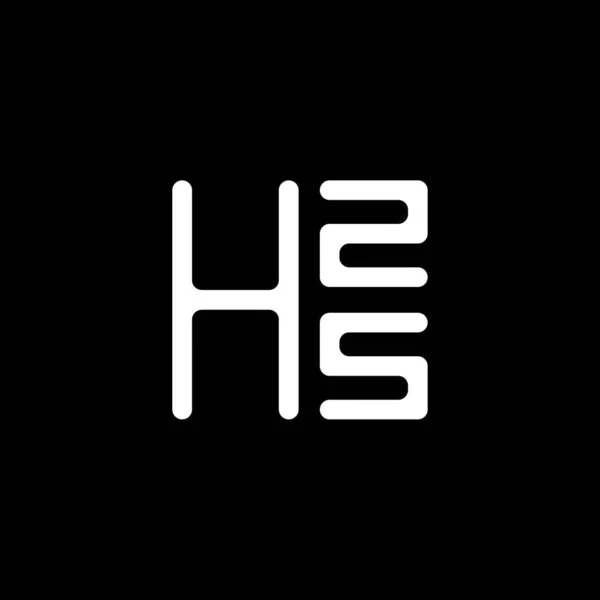 Logo Lettera Hzs Design Vettoriale Hzs Logo Semplice Moderno Design — Vettoriale Stock