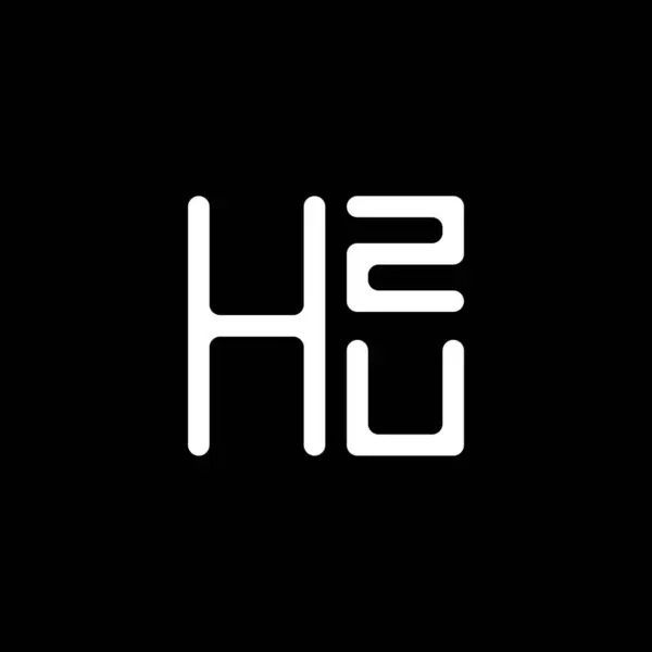 Векторный Дизайн Логотипа Hzu Простой Современный Логотип Hzu Роскошный Алфавит — стоковый вектор