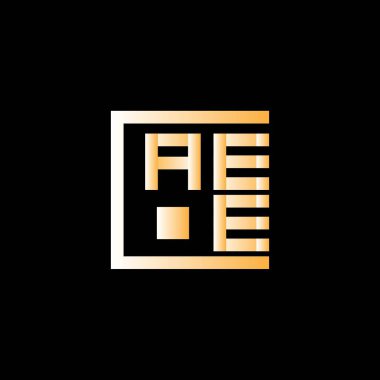 AEE harfli logo vektör tasarımı, AEE basit ve modern logo. AEE lüks alfabe tasarımı  