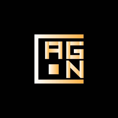 AGN harfli logo vektör tasarımı, AGN basit ve modern logo. AGN lüks alfabe tasarımı  