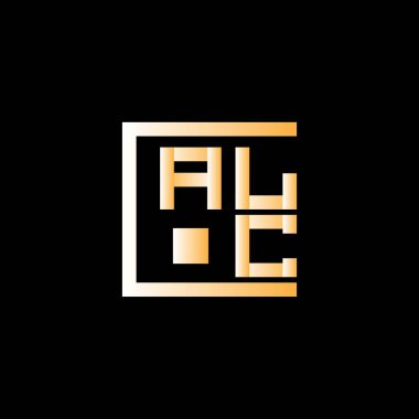 ALC harfli logo vektör tasarımı, ALC basit ve modern logo. ALC lüks alfabe tasarımı  