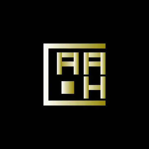 Aah Letter Logo Vector Design Aah Eenvoudig Modern Logo Aah — Stockvector