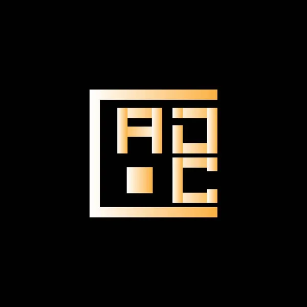 Adc Letter Logo Vector Design Adc Eenvoudig Modern Logo Adc — Stockvector