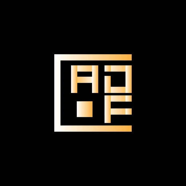 Adf Letter Logo Vector Design Adf Eenvoudig Modern Logo Adf — Stockvector