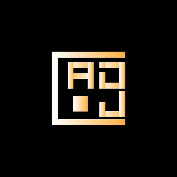 Adj Letter Logo Vector Design Adj Eenvoudig Modern Logo Adj — Stockvector