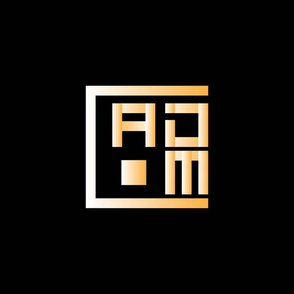 Adm Letter Logo Vector Design Adm Eenvoudig Modern Logo Adm — Stockvector